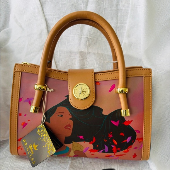 Loungefly Disney Princess Pocahontas Bag Brown and Multicolor
